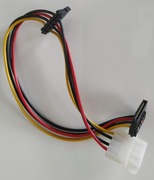 Kabel adapter zasilający Molex (4 pin) do 2x SATA