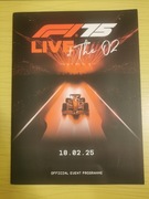 Official event programme F1 75 O2. Formula 1 Oficjalny program.