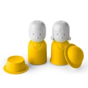 Pani Salt & Pan Pepper - zestaw do soli i pieprzu w kolorze żółtym