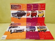 GAZETKA - zestaw KULTOWE AUTA PRL-u Nr:6,13,21,30,68,95,128 DeAgostini 