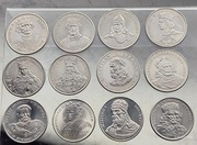 12 monet,poczet królów, piękne mennicze  