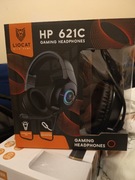 SŁUCHAWKI GAMINGOWE HEADPHONES Z MIKROFONEM HP 621 C Z PODŚW. LIOCAT.