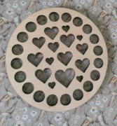 Baza dno koszyka spód koło 10cm makrama wzór 11kosz10