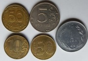 Monety EUROPA 1976r  do 2013r   5szt