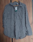 Koszula w czarno biała kratkę H&M rozmiar 44 Divided