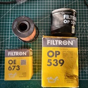 Filtry oleju OP539 OE673 FILTRON 2 sztuki