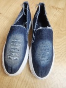 Dżinsowe tenisówki przecierane r38 ale polecam na 37.5