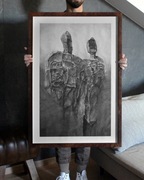 Zdzisław Beksiński obraz AD93, 60x90 cm, ręcznie wykonana reprodukcja