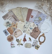 Zestaw 25 elementów scrapbooking bullet journal journaling