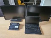 Laptop DELL E7250 12,5" i5-5300U 8GB 256 SSD plus 2 monitory DELL 22"