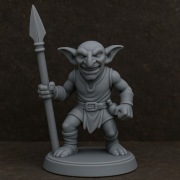 Goblin z włócznią figurka kolekcjonerska RPG