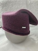 Czapka burgundowa czapka z dzianiny bordo na zimę