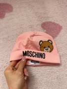 Różowa czapka dziecięca Moschino baby 6-9 mcy / 74