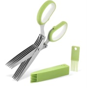 Wielofunkcyjne nożyczki kuchenne ze stali, cięcie ziół, cebuli i warzyw