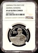 10 ZŁ 2009, 180 LAT BANKOWOŚCI CENTRALNEJ NGC PF69 UC #66