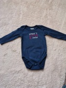 Granatowe body z długim rękawem Daddy's little Sailor 74