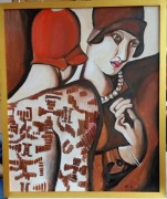 Obraz wg. Tamary Łempickiej "Sekret."