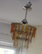 Sprzedam piękny żyrandol PRL w stylu boho