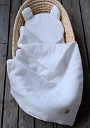 Muślin Double Gauze komplet 75 x 55  podusią misio