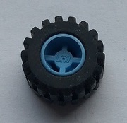 Lego 6014bc01 zśrednio-niebieskie koło z oponą 4588