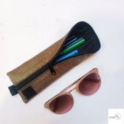 Piórnik /etui na okulary golden jeans