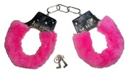 Kajdanki z futerkiem różowe