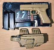 ASG GLOCK 17 GEN. 3 WE TAN 2 MAGI KABURA CYTAC S/Z REPLIKA AIRSOFT