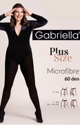 Gabriela rajstopy plus size rozmiar 6 .matowe kryjące gładkie 60 den