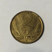 2 zł złote 1988 z obiegu 