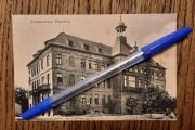 PLESZEW PLESCHEN Stary Szpital Krankenhaus figura na dachu 1915