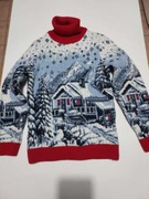 Sweterek z kaszmiru-nowy,przepiękny,cieplutki  134-140cm