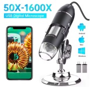 Mikroskop USB 1600X 1080P HD LED do lutowania Android Windows Mac