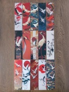 15 kartonowych zakładek do książek z żurawiami