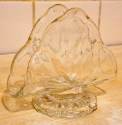 Serwetnik szklany Huta Hortensja 11 cm bezbarwny LISTEK