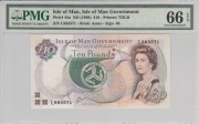 Isle of Man 10 Pounds 1998 P-44a PMG 66 EPQ UNC – banknot kolekcjonerski