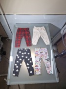 Zestaw 4 szt. Spodenki Legginsy Dziecięce Markowe Rozmiar 80- 86