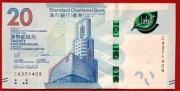 HONG KONG 20 DOLLARES 2020r. UNC .