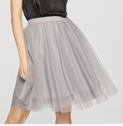 Nowa! Spódnica tiulowa szara z podszewka
