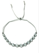 Bransoletka Naturalny Kamień Topaz niebieski  A+++ Wysoka Jakość 4,5 ct