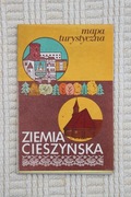 Ziemia Cieszyńska - mapa turystyczna wyd. PPWK 1977 Cieszyn