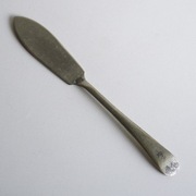 Marynarka Wojenna - nożyk z zastawy okrętowej lub z kasyna Alpaka srebrzona