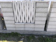 Pustak ogrodzeniowy BIAŁY DRAPANY POSTARZANY