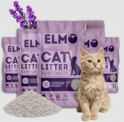 Żwirek bentonitowy kuleczkowy ELMO 3x10L Lawendowy PREMIUM 