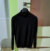 Męski Czarny Golf Wiskoza 80% rozm.M