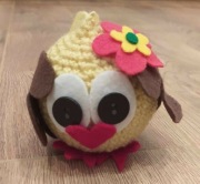 Sówka hand-made, bombka