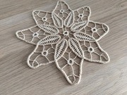 Serwetka obrus bieżnik oryginalna ręczna makrama unikat koronka j.wenecka