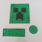 Minecraft tort clipper figurka cukrowa 