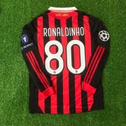 Ronaldinho AC Milan 09/10 Liga Mistrzów Retro Jersey Rozmiar M