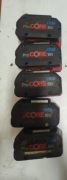 5x sztuk Akumulator bateria Bosch 18v procore  8ah 