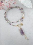 Naszyjnik z kamieni naturalnych i stali UNIKAT